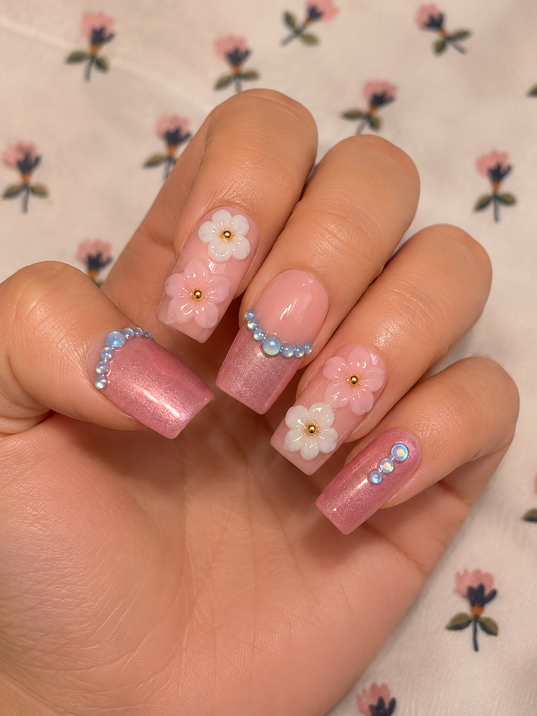 Square nail set