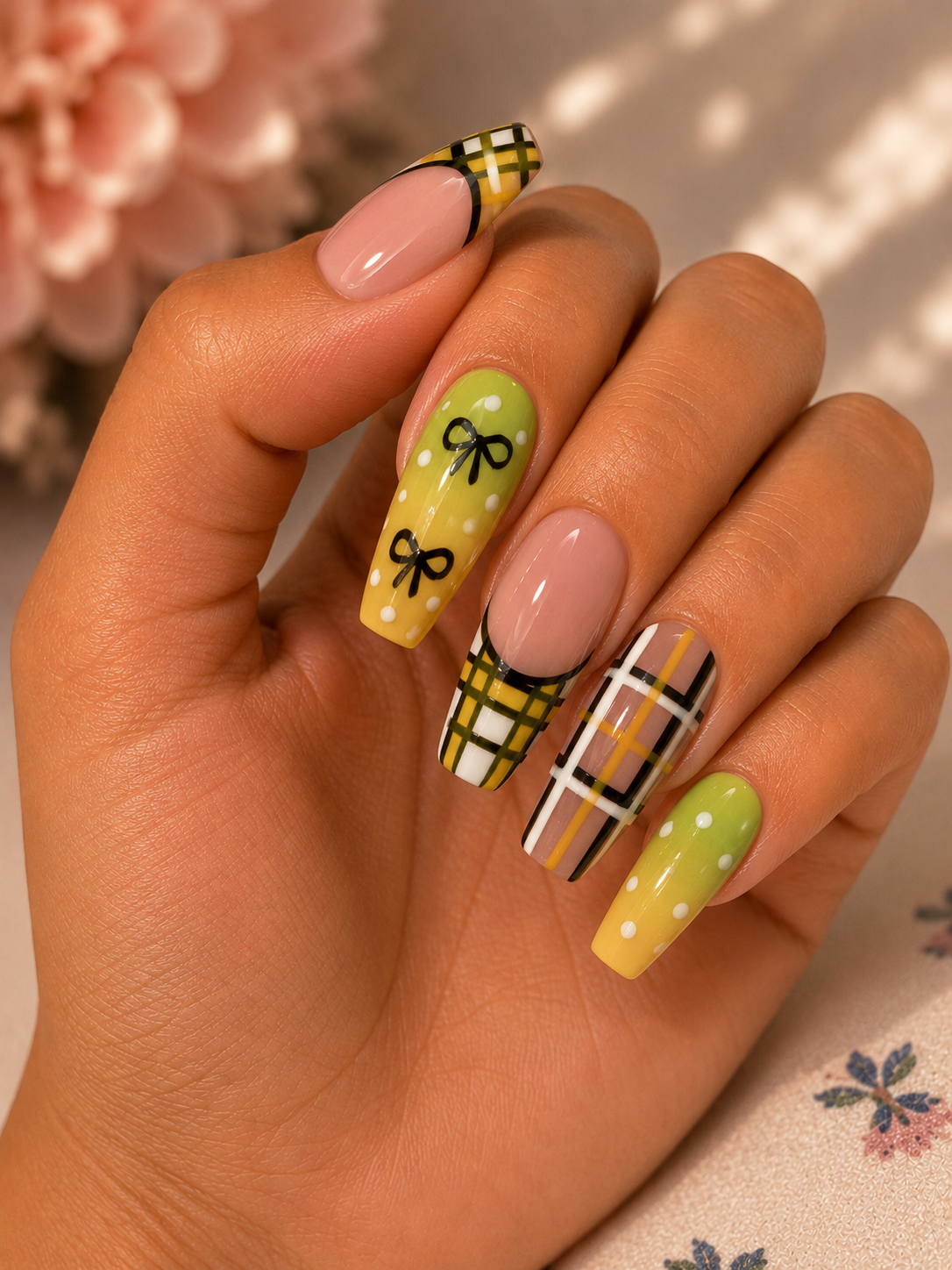 Square nail set