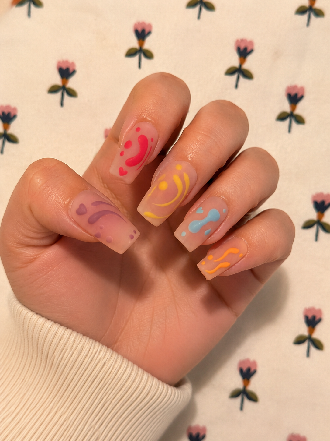 Square nail set