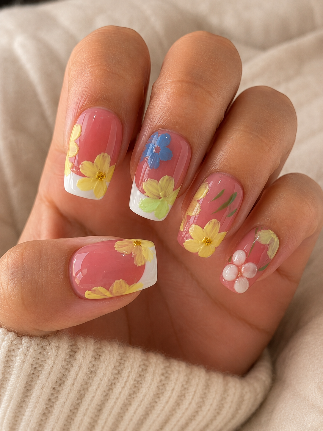 Square nail set