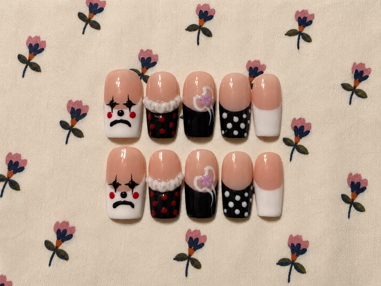 Square nail set