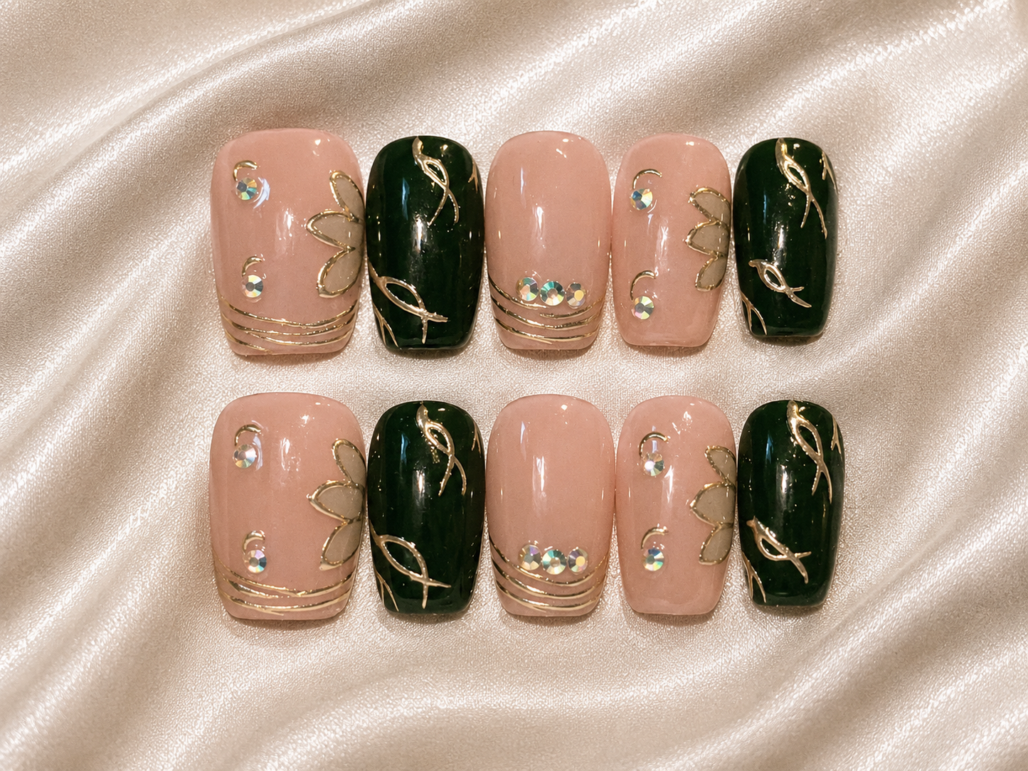 Square nail set