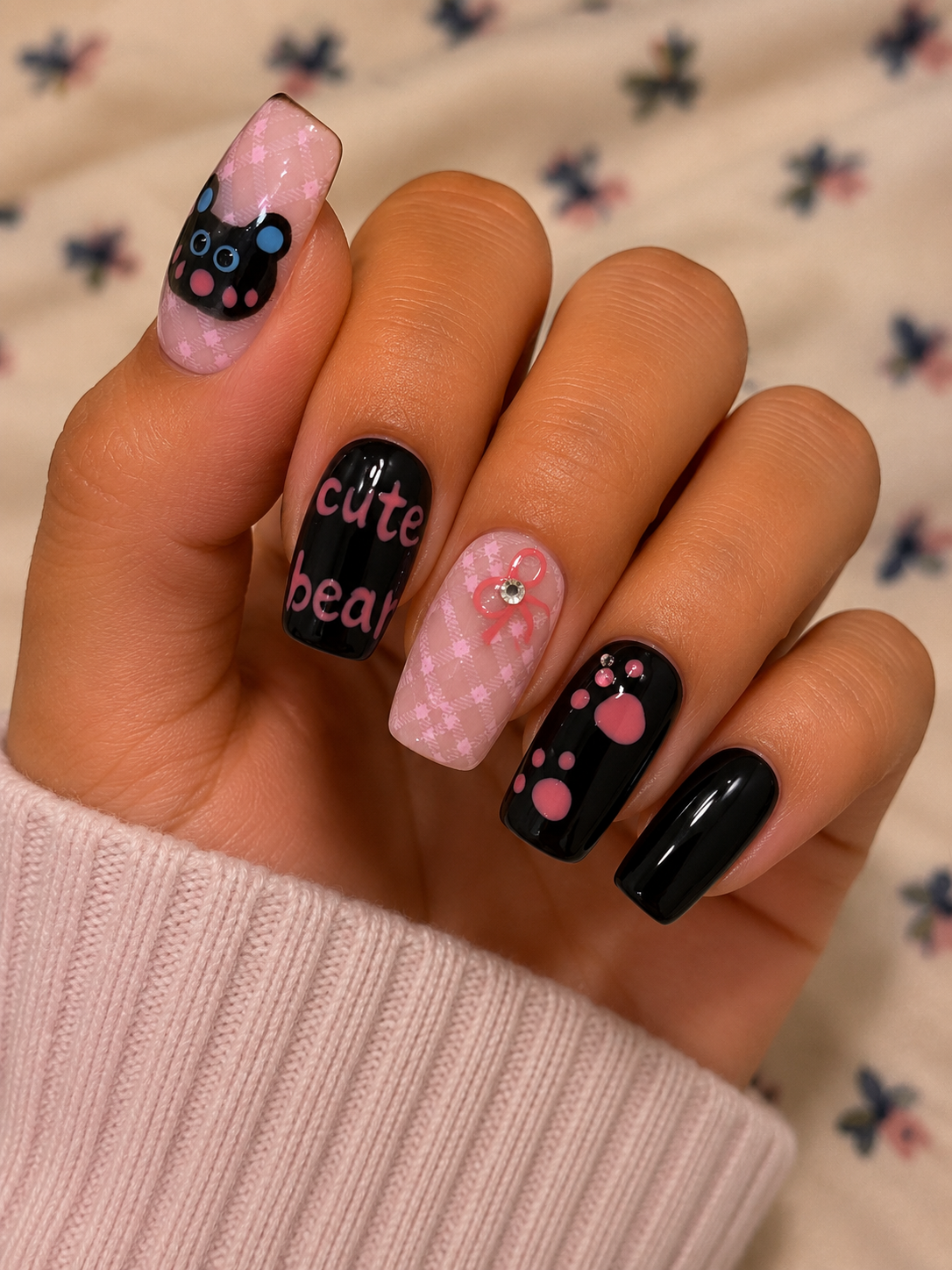 Square nail set