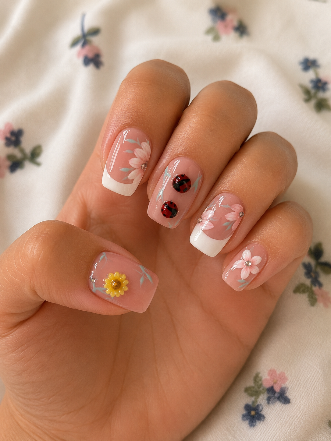 Square nail set