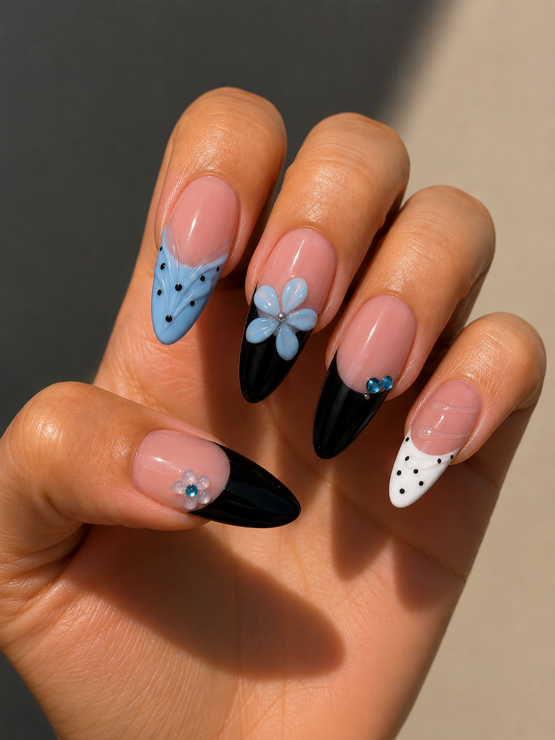 Almond nail set
