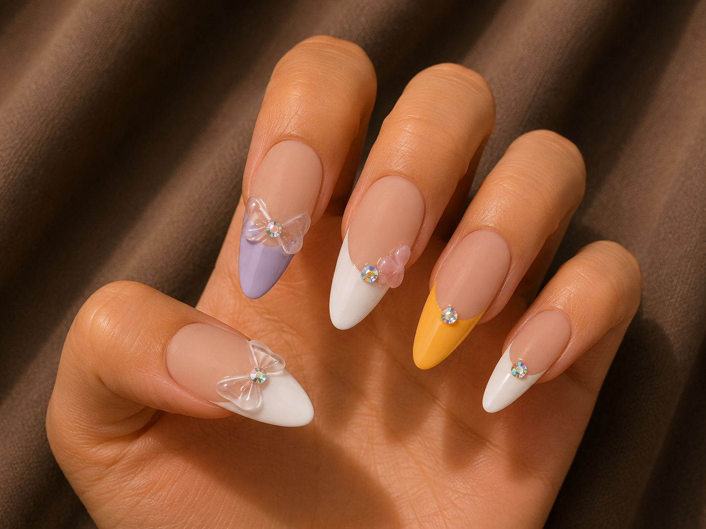 Almond medium length set