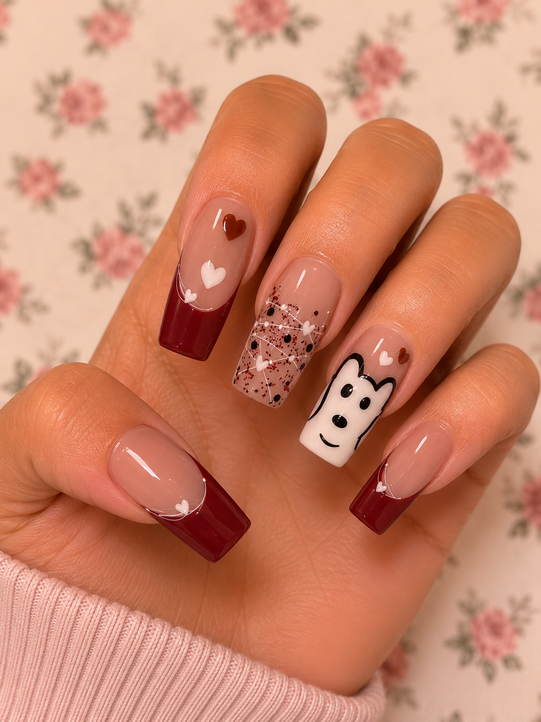 Square nail set