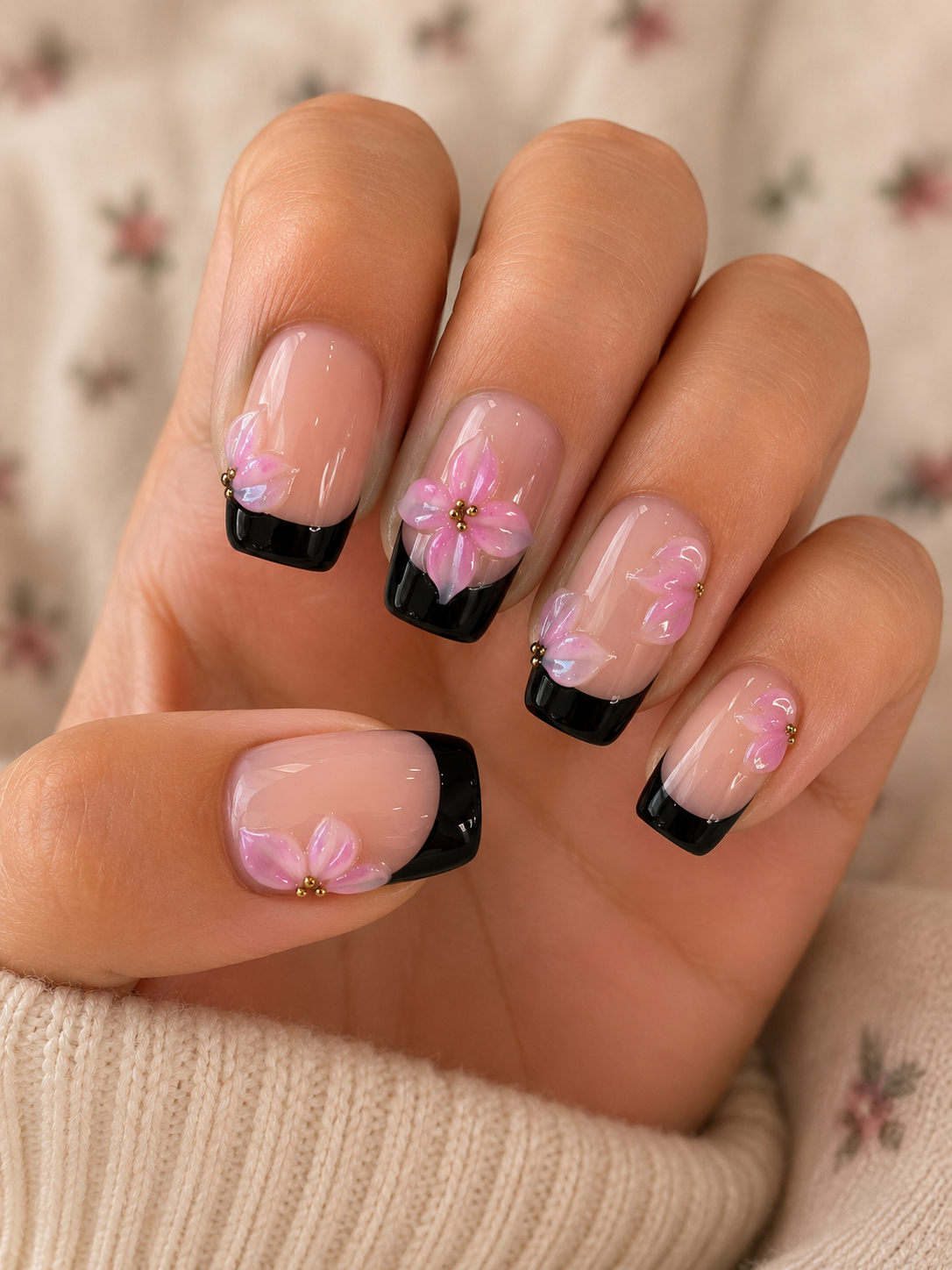 Square nail set