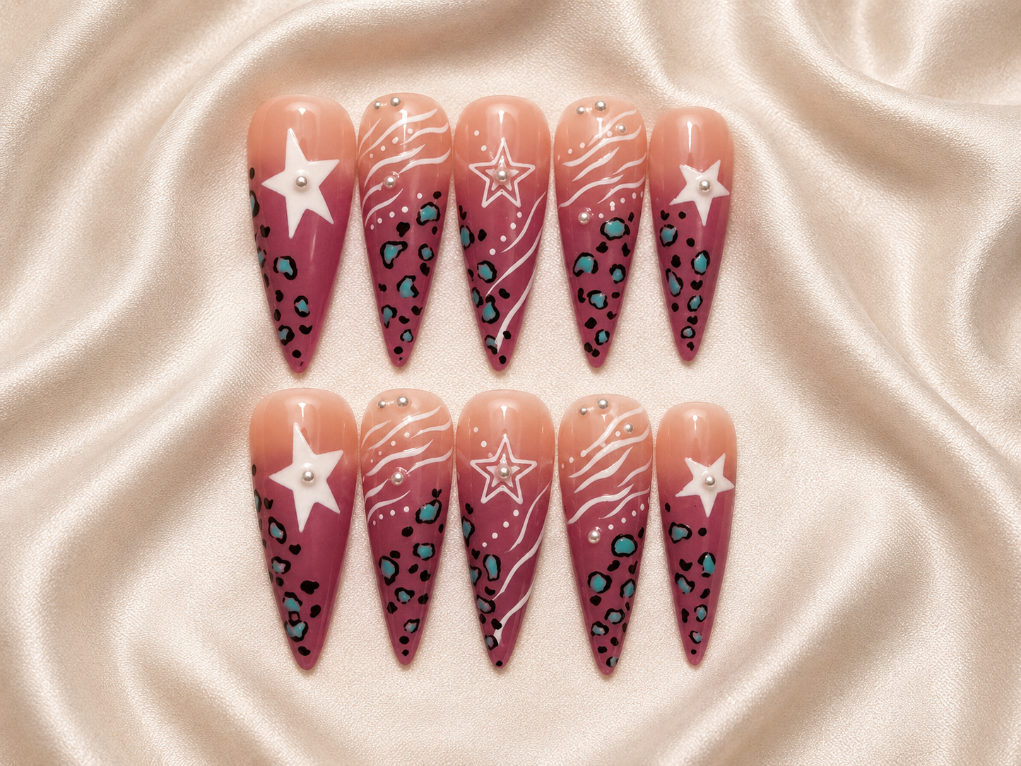 Almond long length nail