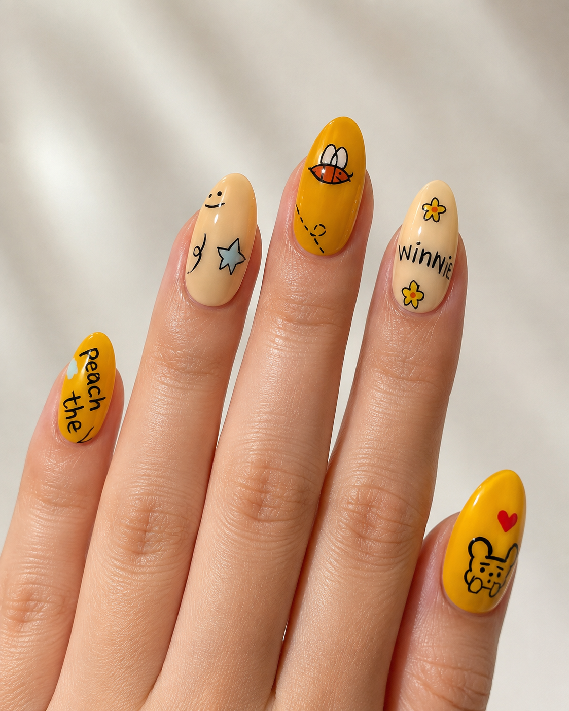Almond character nails