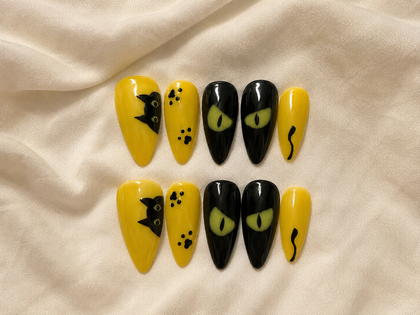 Almond medium length nail