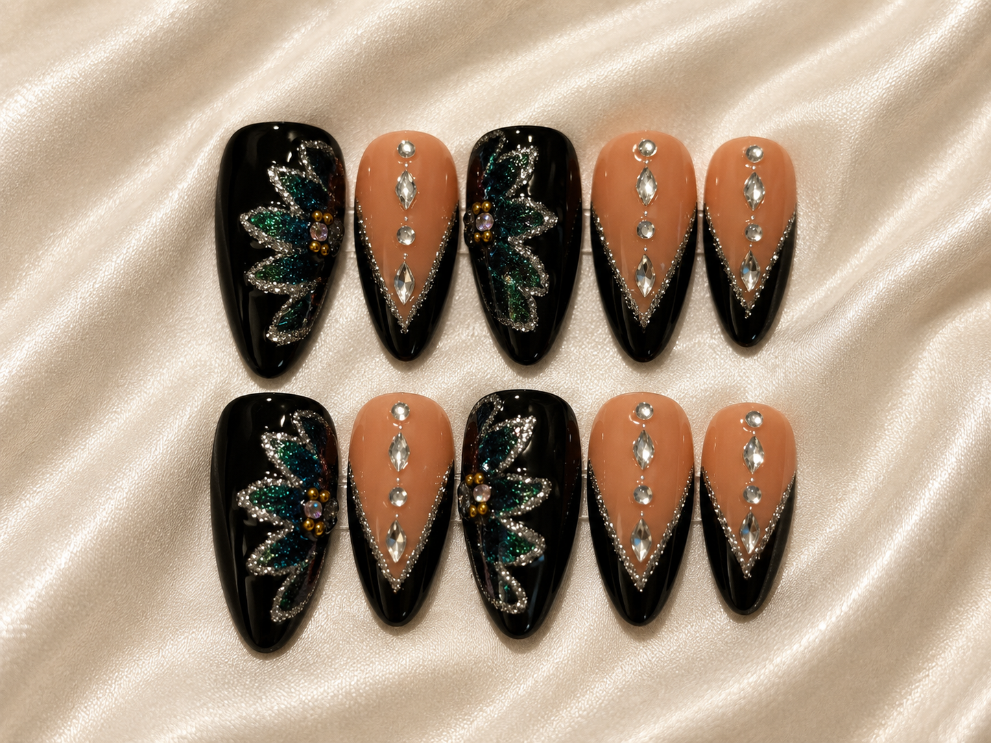 Almond nail set