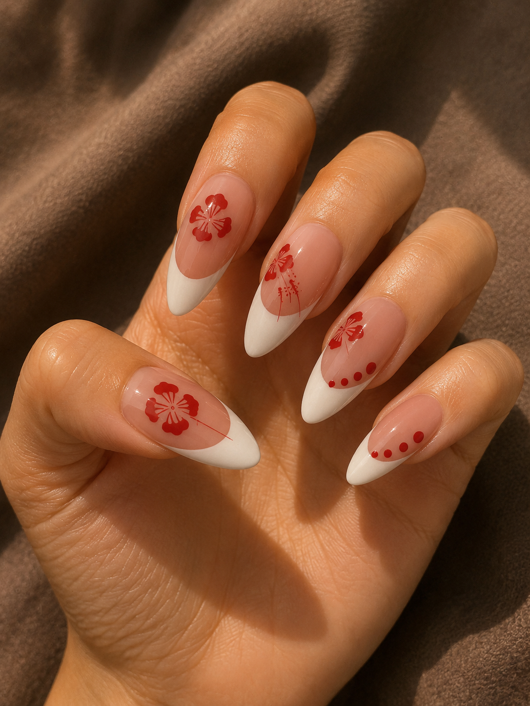 Almond medium length set