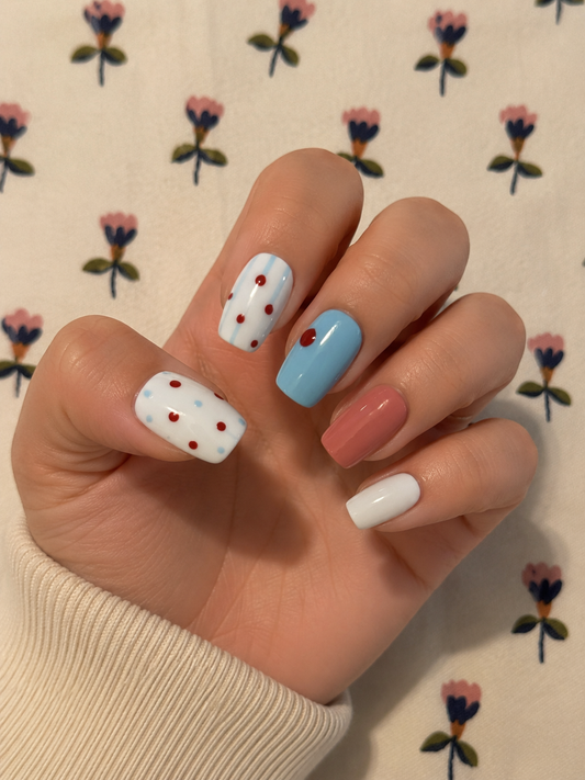 Square nail set