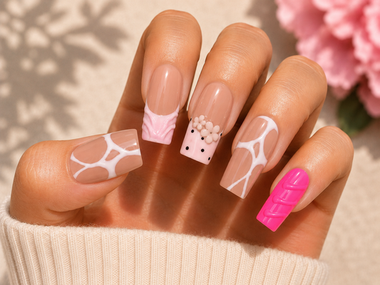 Square nail set