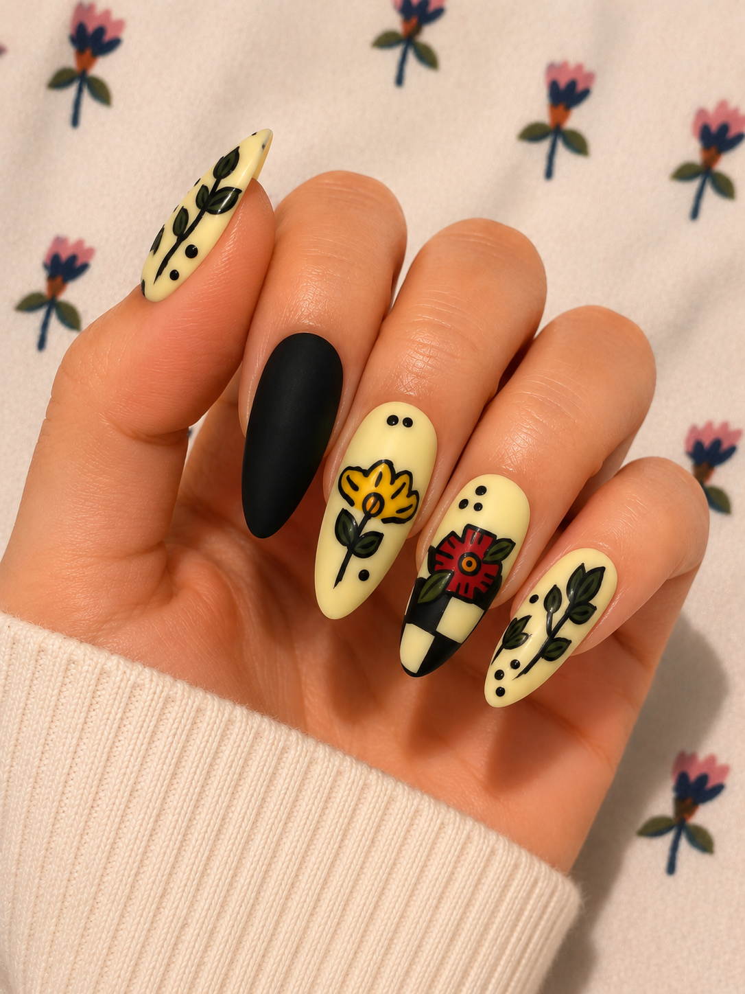 Almond nail set