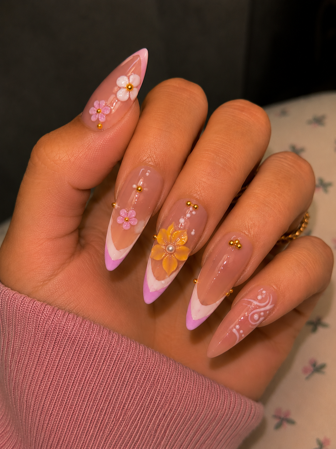 Stiletto nail set