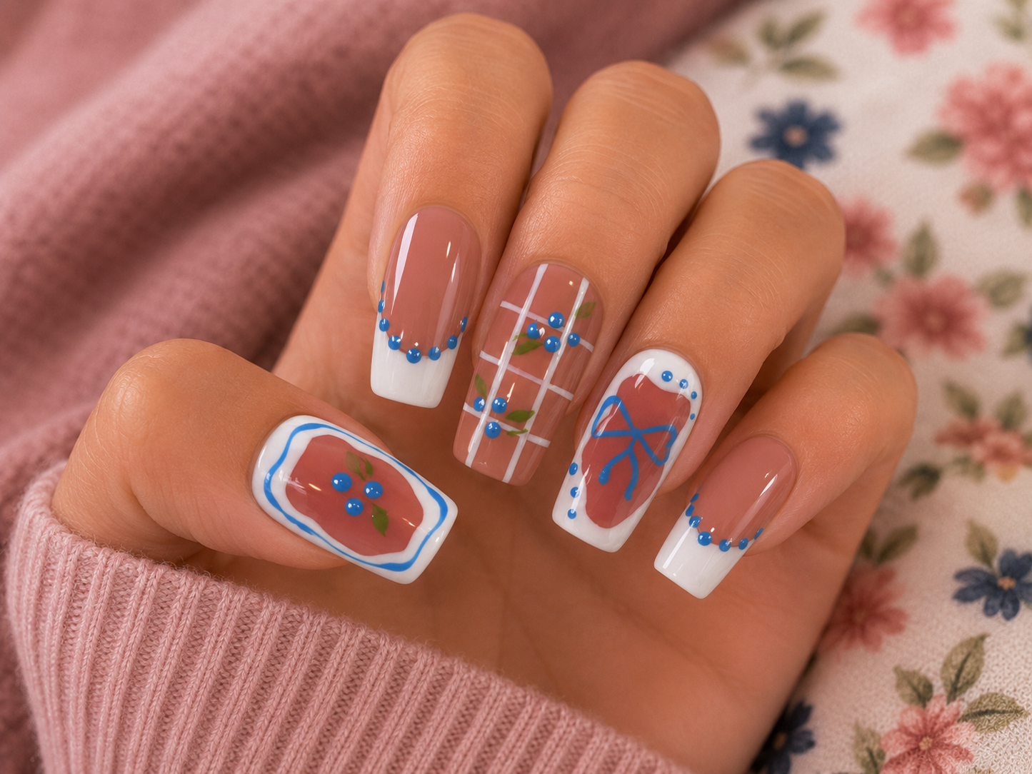 Square nail set