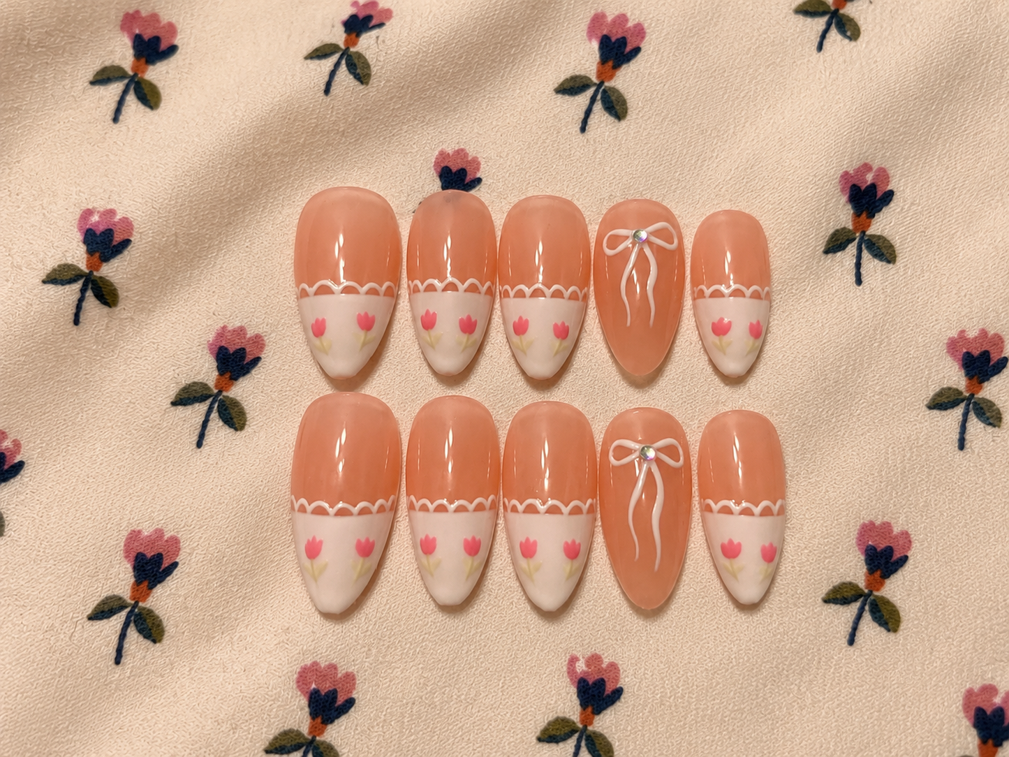 Almond nail set