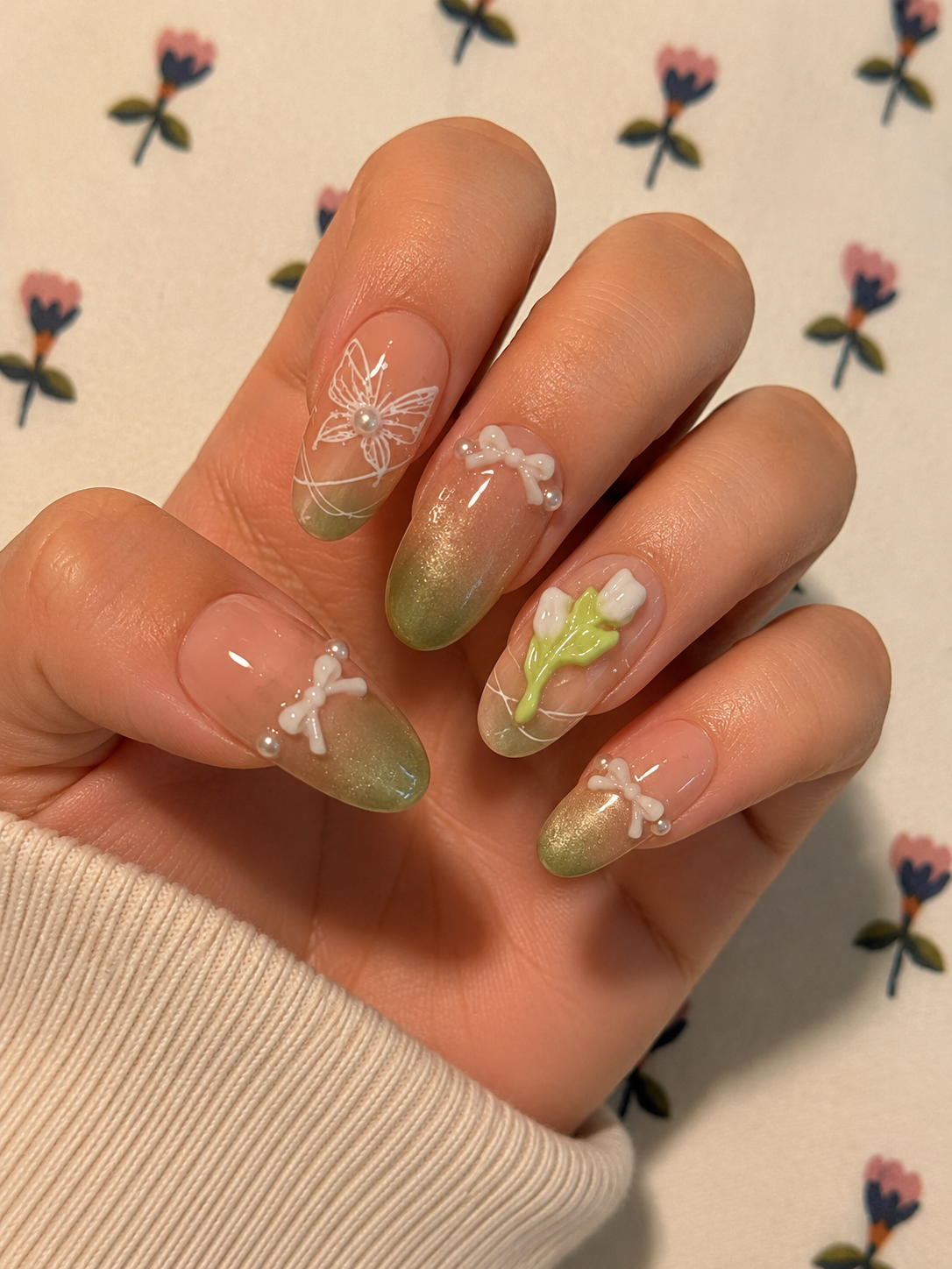 Oval nail set