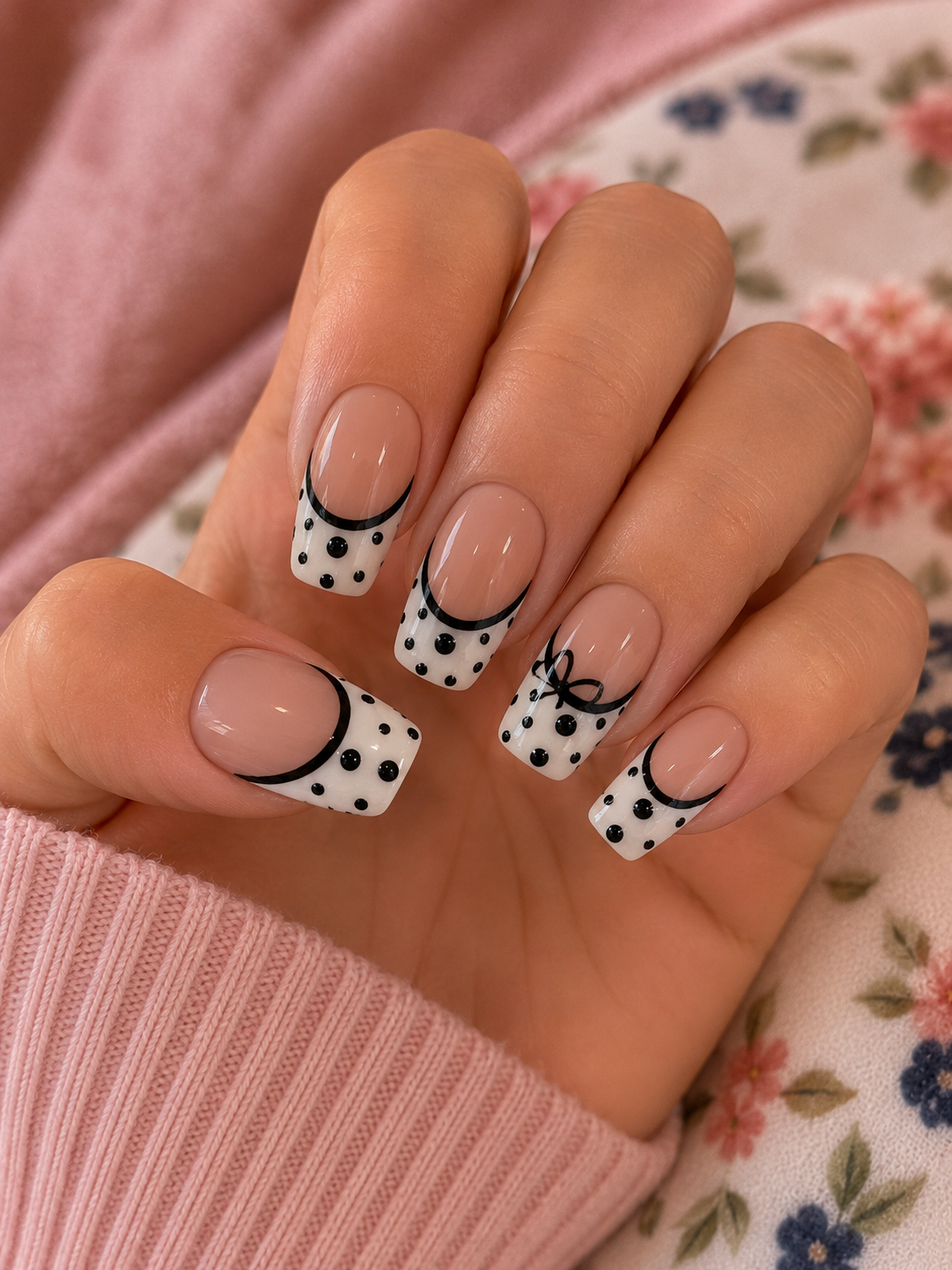 Square nail set