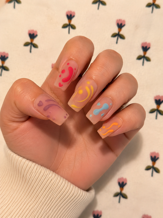 Square nail set