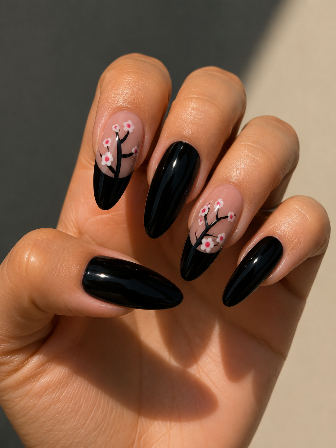 Almond nail set