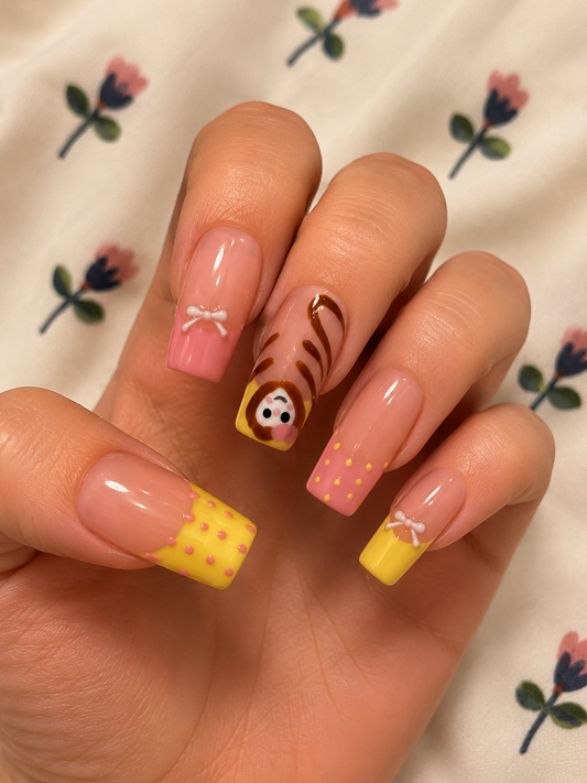 Square nail set
