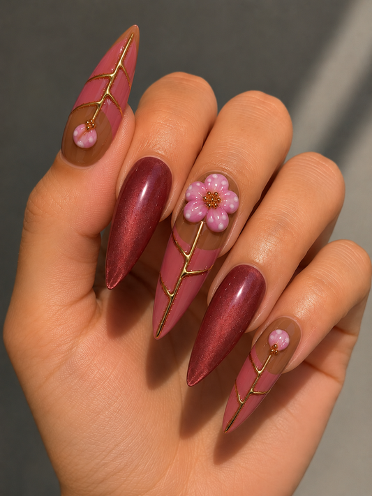 Stiletto nail set