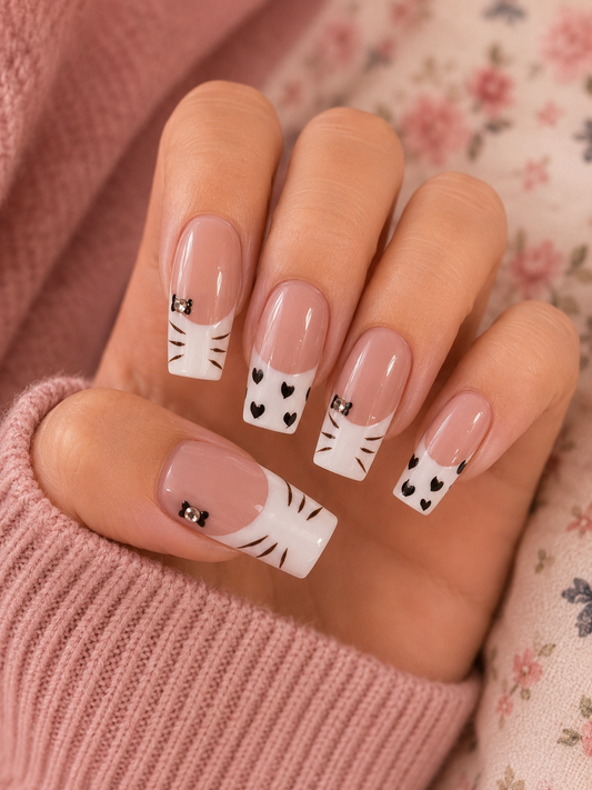 Square nail set