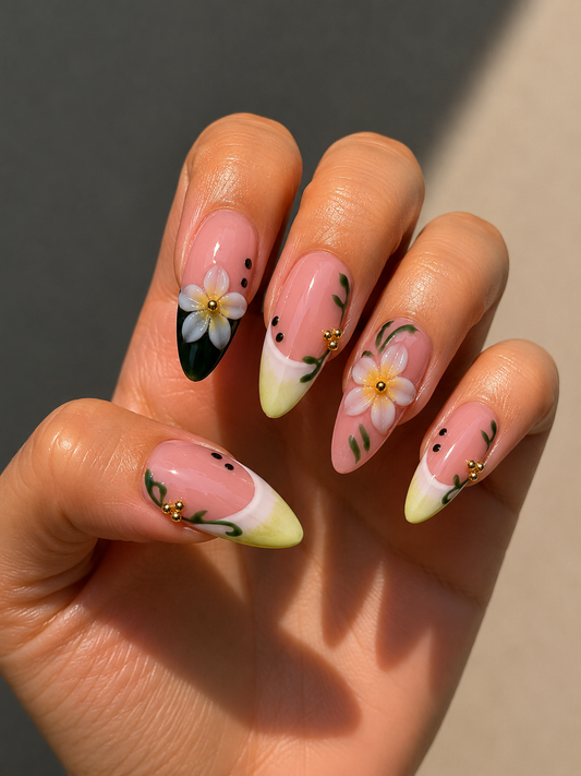 Almond nail set