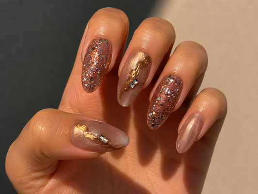 Almond nail set