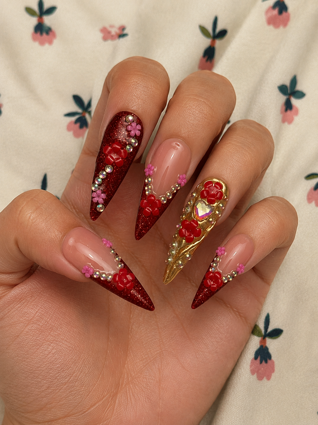 Stiletto long length nail