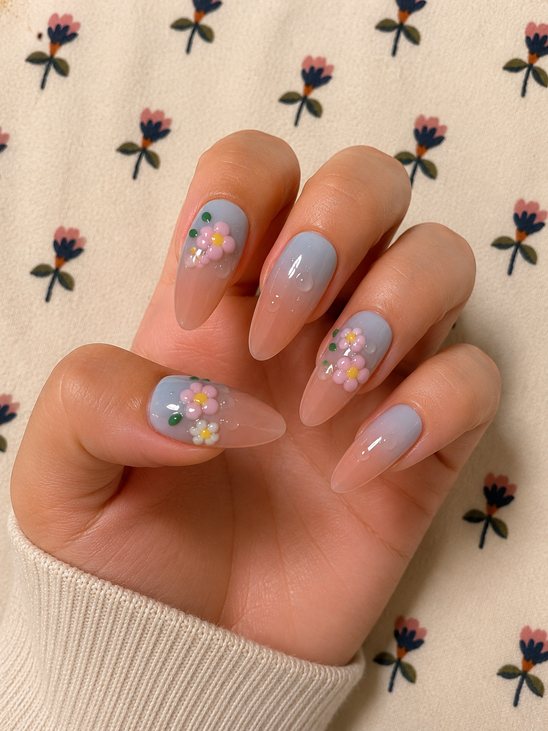 Almond nail set