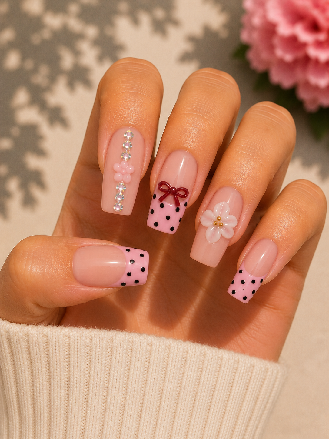 Square nail set