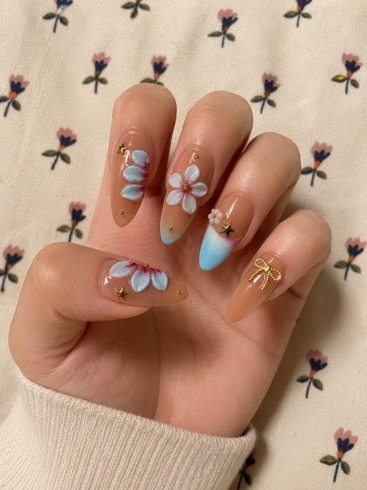 Almond nail set