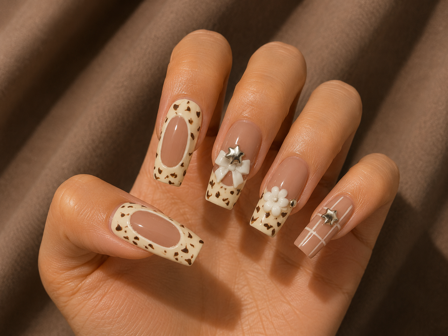 Square medium length nail