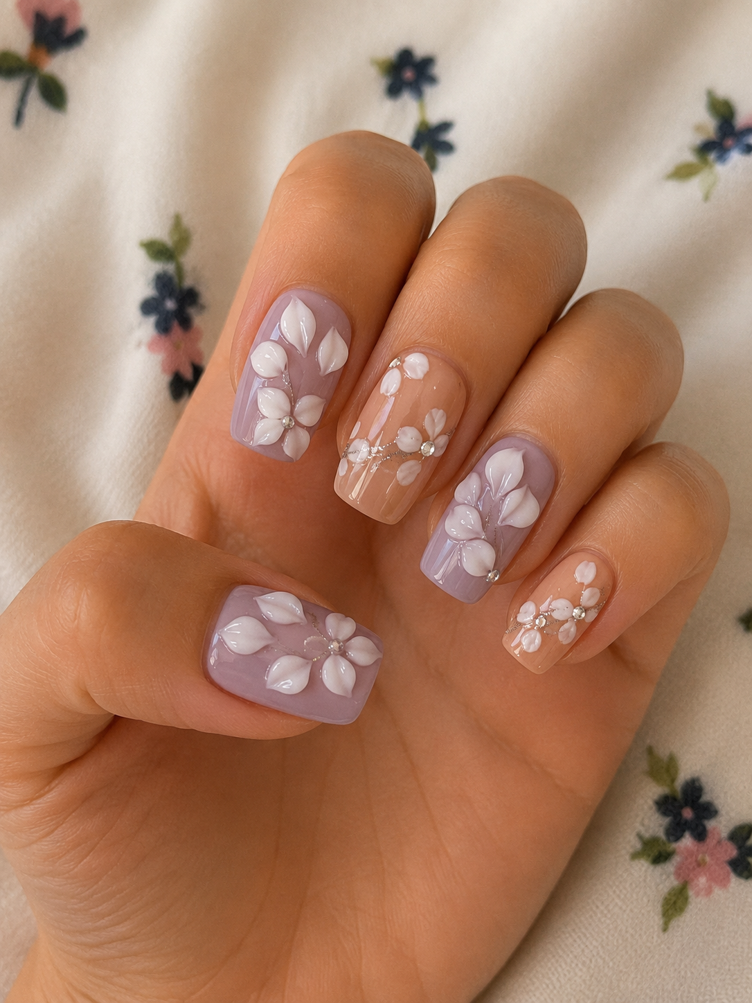 Square nail set