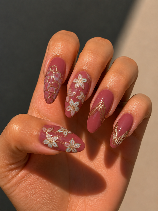 Almond nail set