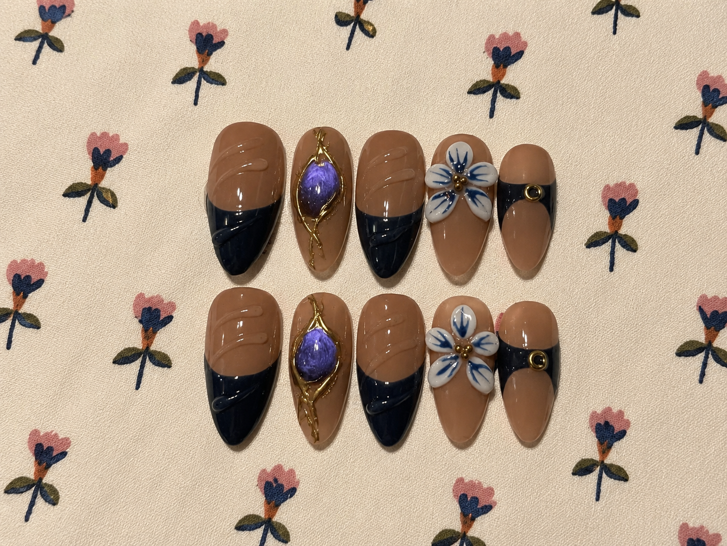 Almond nail set