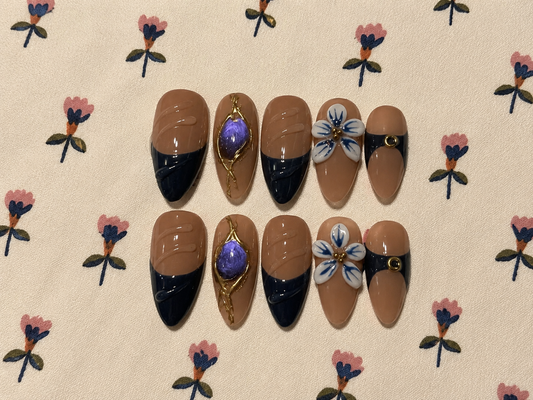 Almond nail set