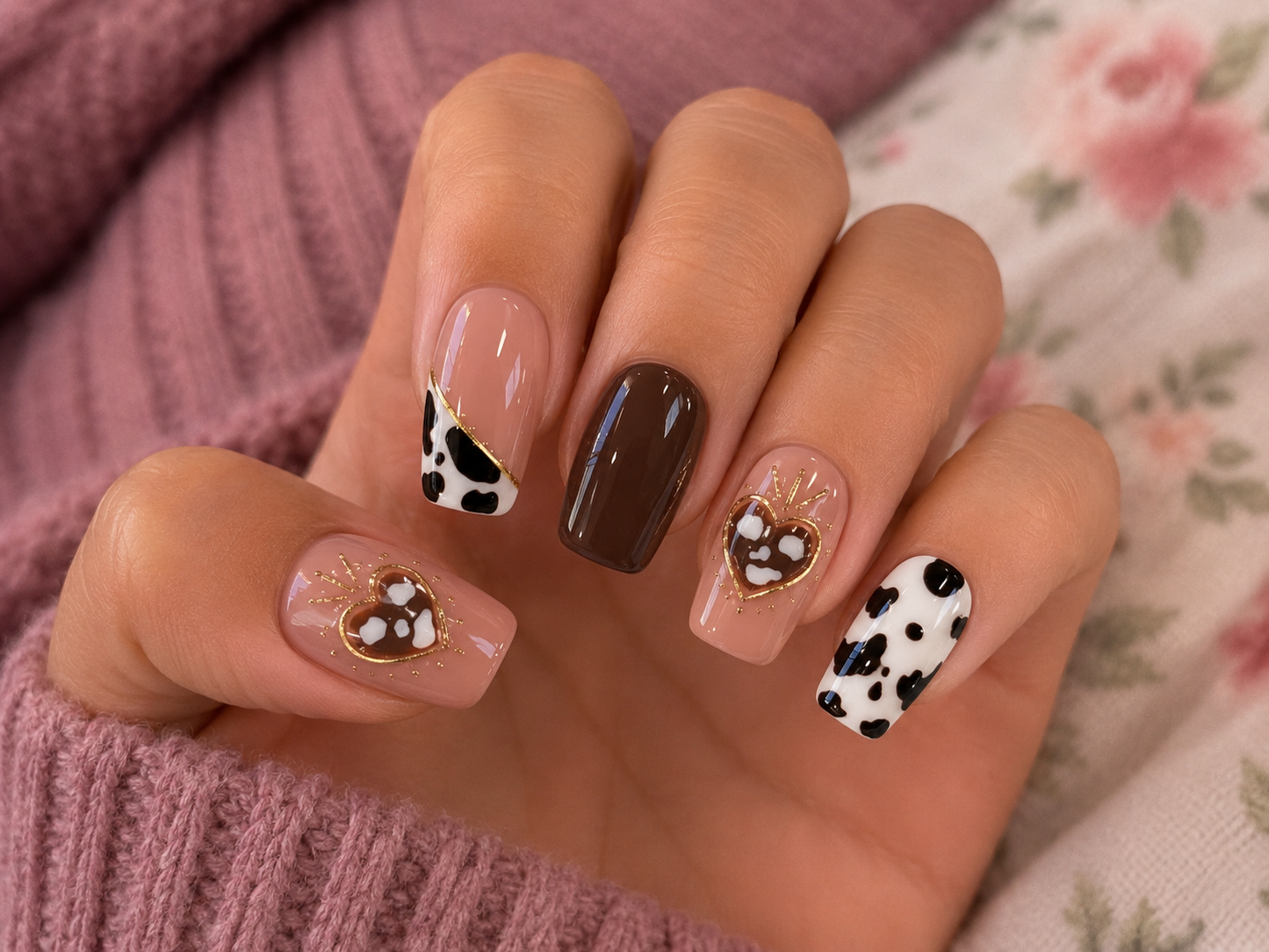 Square nail set