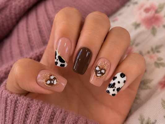 Square nail set