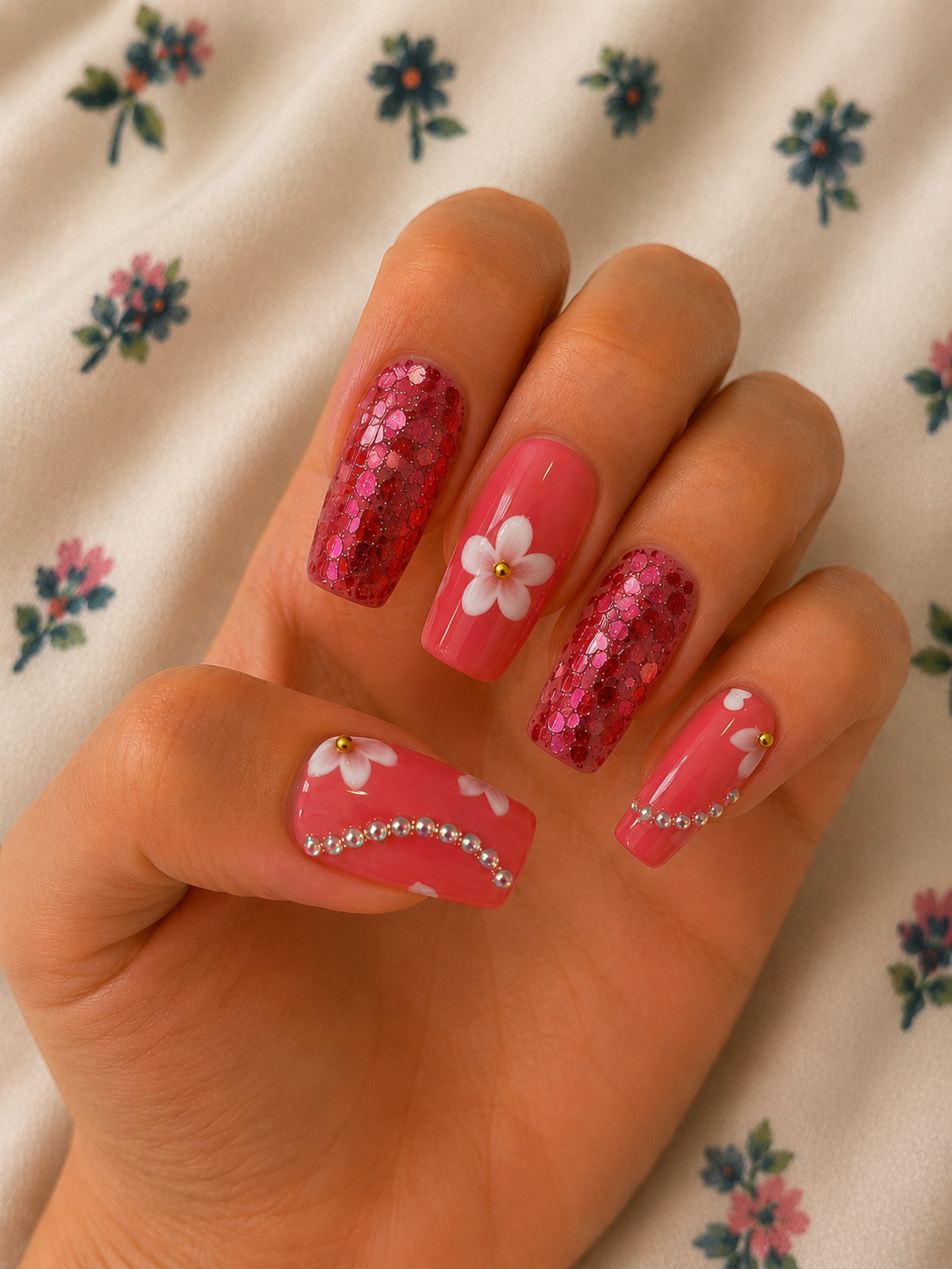Square nail set