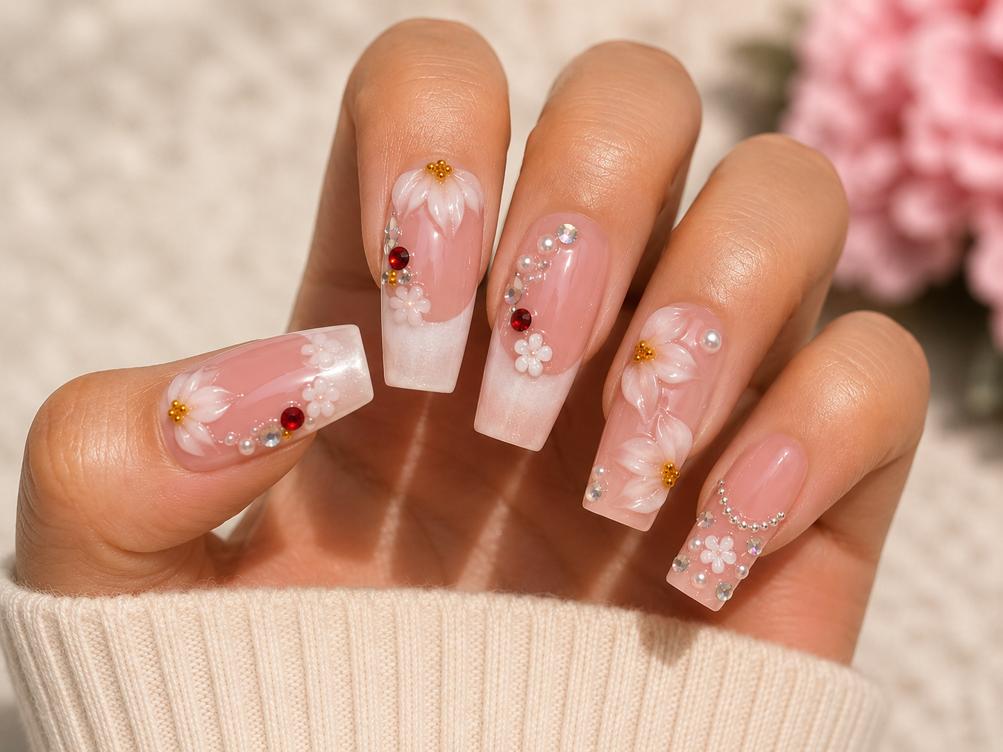 Square nail set