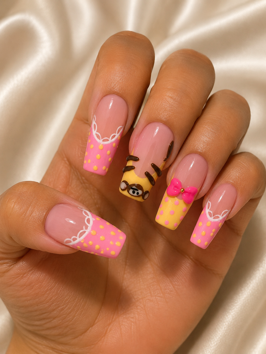 Square nail set