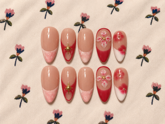 Almond nail set