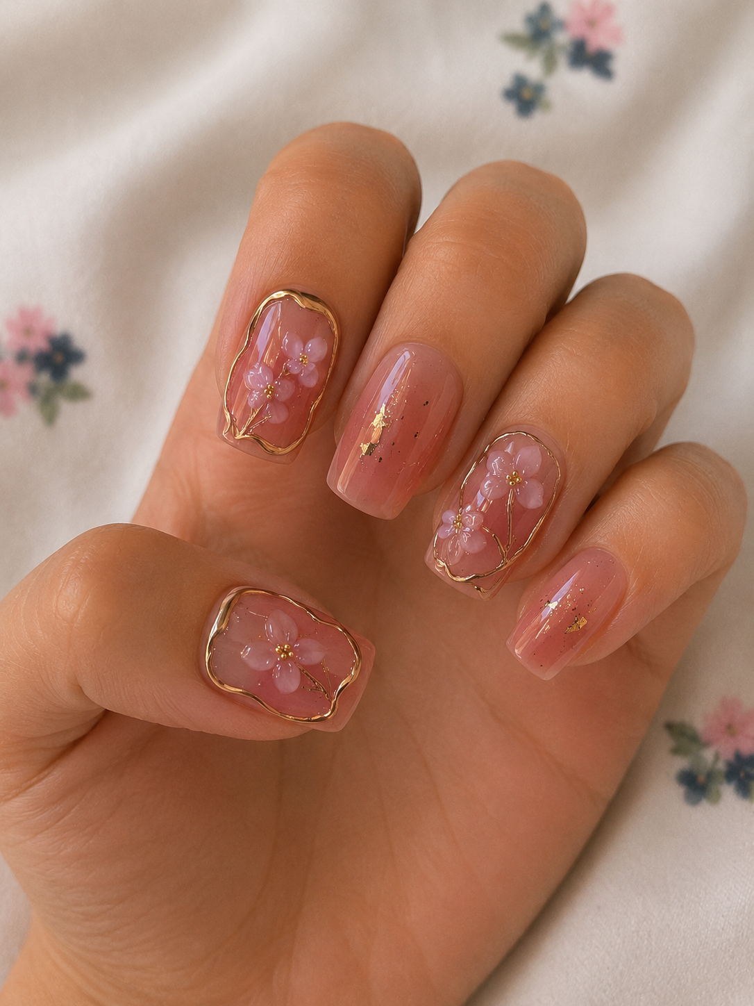 Square nail set