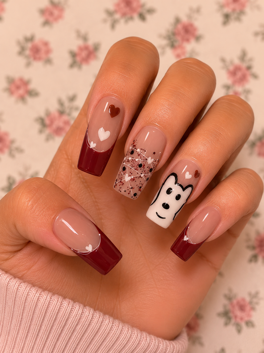 Square nail set