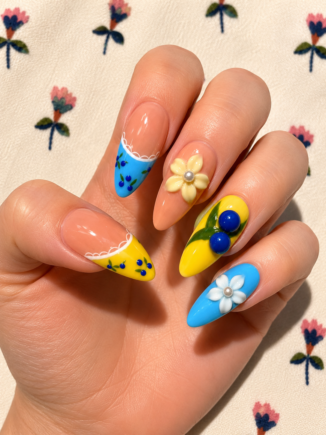 Almond nail set